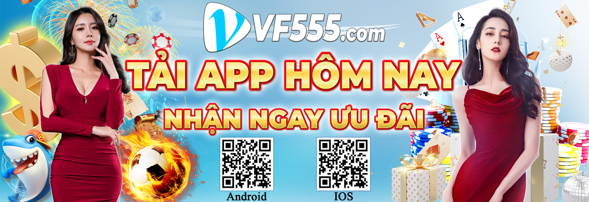 Tải app VF555 nhận ngay ưu đãi